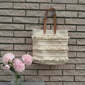 Beach Fringe Tote Boho Purse EUC **FINAL PRICE**